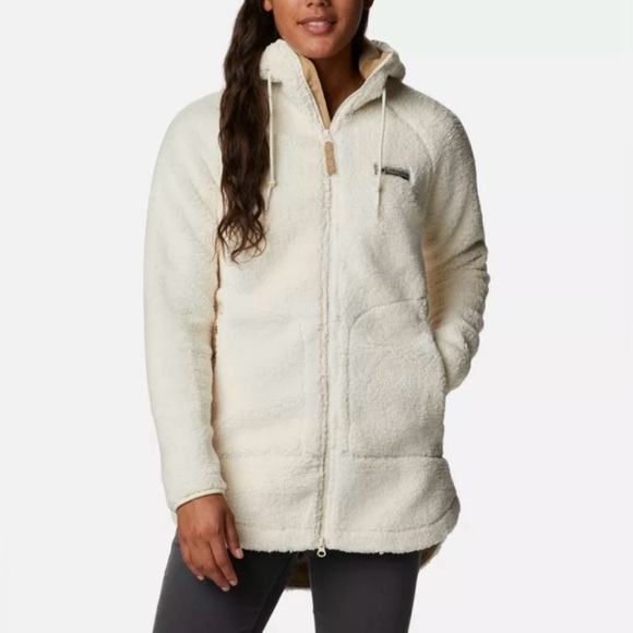 Columbia Jackets & Blazers - Columbia Cream Teddy Jacket Cozy Fleece
